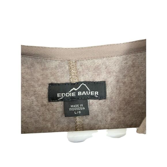 Quarter Zip Tan Eddie Bauer Sweater (Large) - Picture 2 of 5